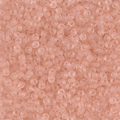 11/0 Miyuki Seed Beads #0155F Tr Matte Tea Rose 22g