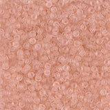 11/0 Miyuki Seed Beads #0155F Tr Matte Tea Rose 22g