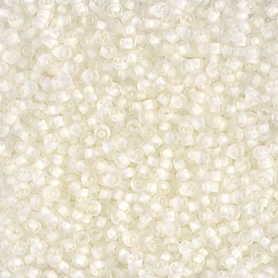 11/0 Miyuki Seed Beads #1920 Semi Matte White Crystal 22g