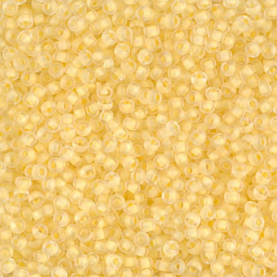 11/0 Miyuki Seed Beads #1921 Semi Matte Yellow Crystal 22g
