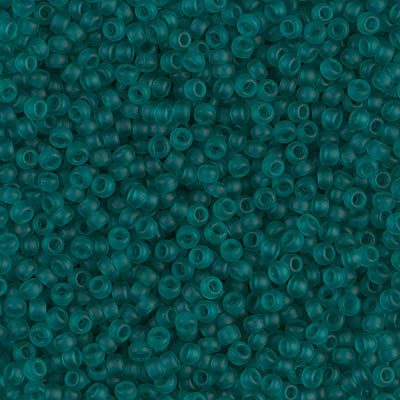 11/0 Miyuki Seed Beads #2405F Tr Matte Teal 22g