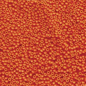11/0 Miyuki Seed Beads #2042 Harvest Orange (Special Dyed) 22g