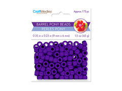 Pony Beads 175/pk - Opaque Purple