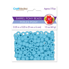 Crow/Pony Beads Opaque Light Blue 175/pk