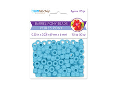 Pony Beads 175/pk - Opaque Light Blue