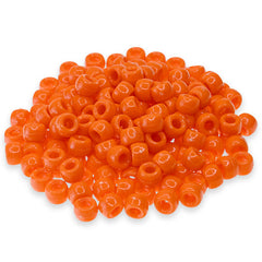 Crow/Pony Beads Opaque Orange 175/pk