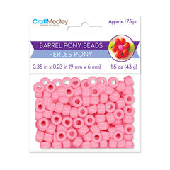 Crow/Pony Beads Opaque Light Pink 175/pk