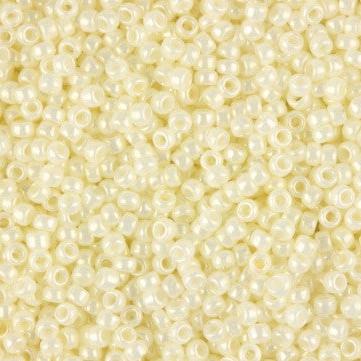 11/0 Toho Seed Beads #122 Opaque Lustered Navajo White 250g Bag