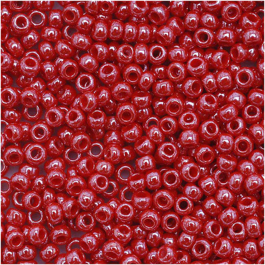 8/0 Toho #125 Op Lustered Cherry 8-9g Vial