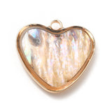 5/8" Heart 14kt Gold Plated Charms 1/pk