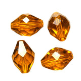 K9 Glass Oval Beads 11x8mm Topaz 10/pk