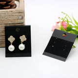 Plastic Earring Cards 2x1.7" Black Velvet 50/pk
