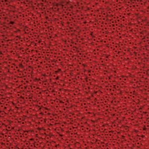 15/0 Miyuki Seed Beads #1684 Opaque Red 8.2g