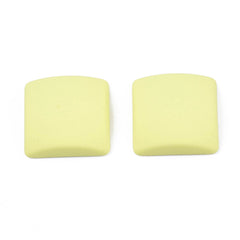 *Resin Cabochons, Square 16mm Pastel Yellow 10/pk