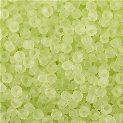 11/0 Toho Seed Beads #15F Transparent Frosted Citrus Spritz 8-9g Vial
