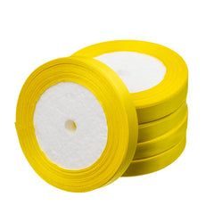 1/2" Satin Ribbon Yellow 25yd