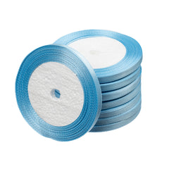 1/4" Satin Ribbon Light Blue 25yd