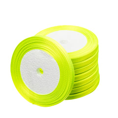 1/4" Satin Ribbon Yellow Green 25yd