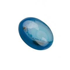 Gemstone Cabs, Oval 13x18mm Agate Blue (Natural/Dyed) 2/pk