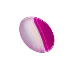 Gemstone Cabs, Oval 13x18mm Agate Hot Pink (Natural/Dyed) 2/pk