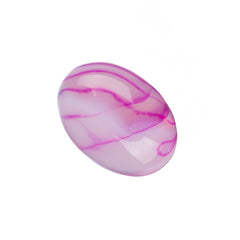 Gemstone Cabs, Oval 13x18mm Agate Hot Pink (Natural/Dyed) 2/pk