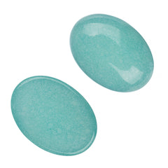 Gemstone Cabs, Oval 13x18mm Jade Turquoise (Natural/Dyed) 2/pk