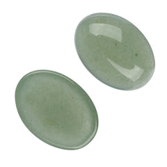 Gemstone Cabs, Oval 13x18mm Green Aventurine (Natural) 2/pk