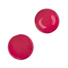 Gemstone Cabs, Round 12mm Agate Crimson (Natural/Dyed) 2/pk