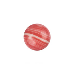 Gemstone Cabs, Round 12mm Rhodochrosite (Synthetic/Dyed) 2/pk