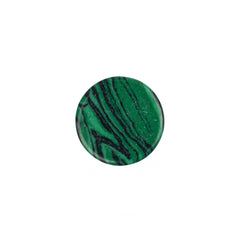 12mm Malachite (Synthetic/Dyed) Cabochons 2/pk