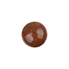 Gemstone Cabs, Round 12mm Goldstone (Synthetic) 2/pk