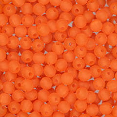 5mm Round Frosted Hyacinth Fishing Beads Approx 1000/pk