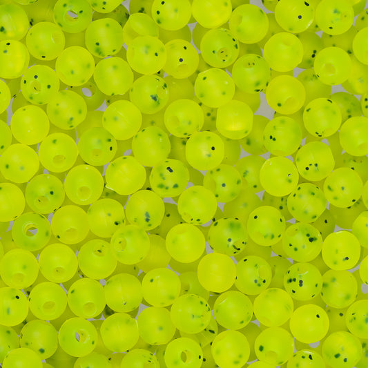 Round Fishing Beads 5mm Nickel Flake Matte Oiled Lure Yellow Approx 1000/pk