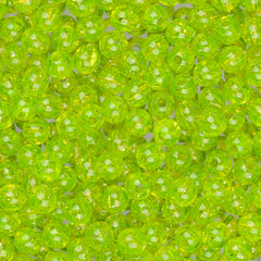 5mm Round Gold Flake Lime Fishing Beads Approx 1000/pk