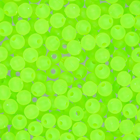 Round Fishing Beads 5mm Matte Oiled Lime Approx 1000/pk