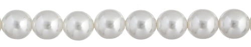 Perles de verre tchèques 4mm blanc 45/fil