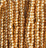13/0 Czech Charlottes #18305 Metallic Gold 12str/Hank
