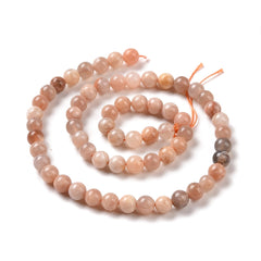 6mm Sunstone (Natural) Beads 15-16" Strand