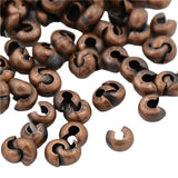 Crimp Cover 4mm Antique Copper 100/pk