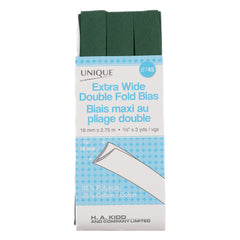 Extra Wide Double Fold Bias Tape Hunter Green 3yds