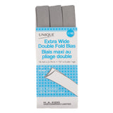 Extra Wide Double Fold Bias Tape Silver 3yds