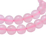 Madagascar Rose Quartz Beads (Natural) 8mm Round Grade AA 15-16" Strand