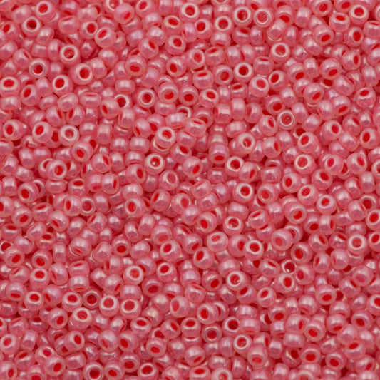 11/0 Miyuki Seed Beads #2345 Semi Matte Salmon Opal 22g