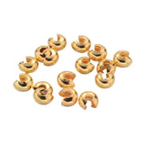Crimp Cover 3mm Gold 100/pk