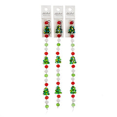 Crystal Lane Holiday Lampwork Christmas Tree 7" Strand