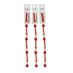 Crystal Lane Holiday Glass Santa Stack 7" Strand