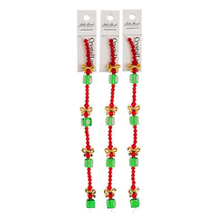 Crystal Lane Holiday Green Present Stack 7" Strand