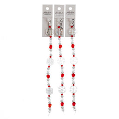 Crystal Lane Holiday Crystal White Snowflake 7" Strand