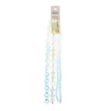 Crystal Lane Tulips, Roses, Butterflies & Rondelles Ombre Teal 7in