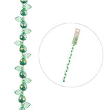 Crystal Lane Pears & Leaves Green 7in